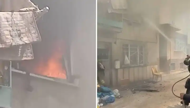 Bursa'da İki Katlı Binada Yangın: Olay Yeri Tam Bir Kâbus!
