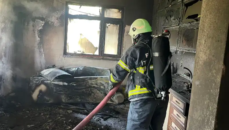 Mutfakta Çıkan Yangın, Evi Küller İçinde Bıraktı!