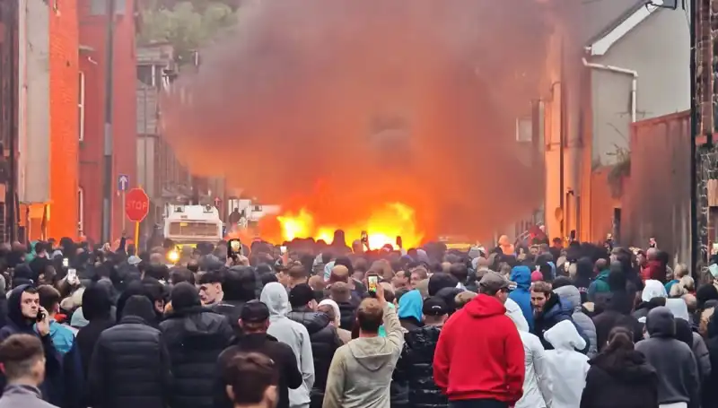 Kuzey İrlanda’da Protestolar Sırasında Evler Ateşe Verildi: Cinsel Saldırı İsyanı