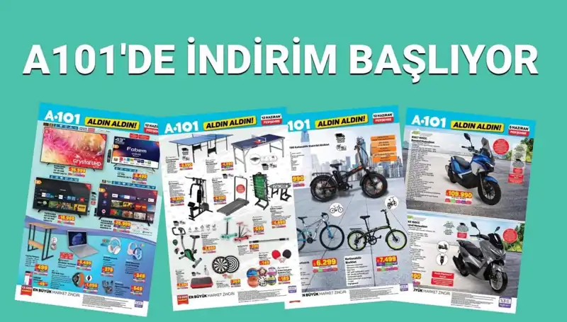A101 Market 12 Haziran Aktüel Kataloğu ile Spor ve Teknoloji Ürünleriyle Dolu