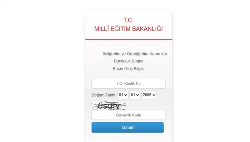 2025 Bursluluk Sınavı Giriş Belgesi ve İOKBS Tarihleri