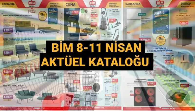 BİM Aktüel Kataloğu 8-11 Nisan 2025: İhtiyacınıza Uygun Ürünler Sizleri Bekliyor!
